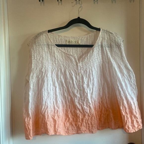 Free People We the Free Smocked Ombré Sleeveless Top Coverup - extra small - Picture 2 of 6